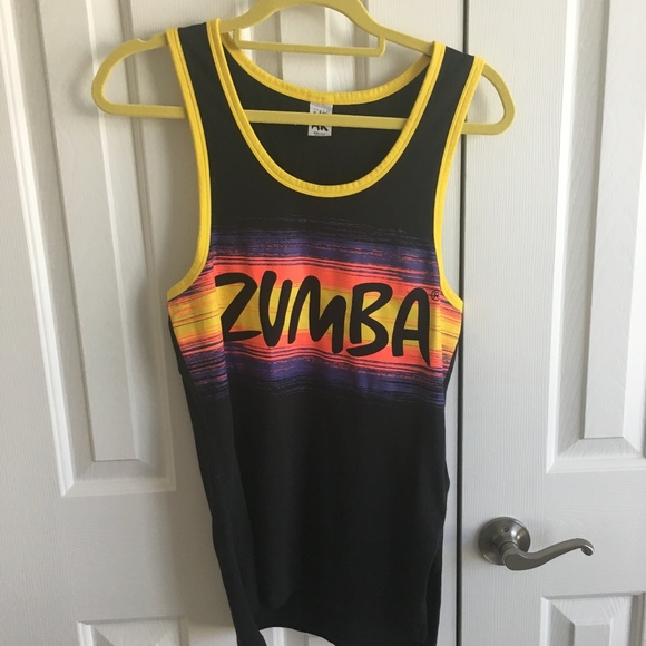 Zumba Mens Dancing at Dusk Tank Back to Black, XS - Picture 5 of 8